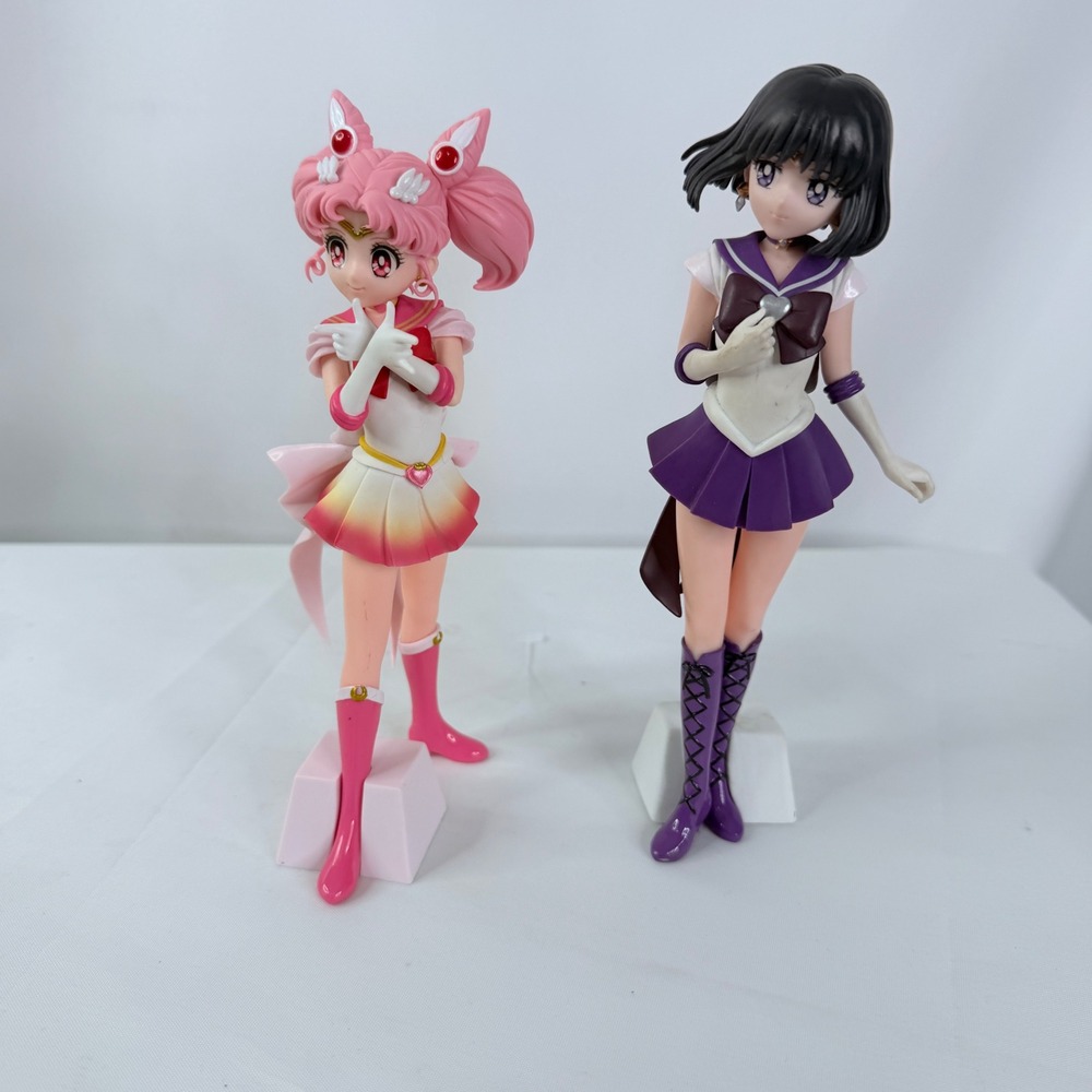 Pretty Guardians Sailor Moon Eternal Movie Chibi Moon & Sailor Saturn 7 inch
